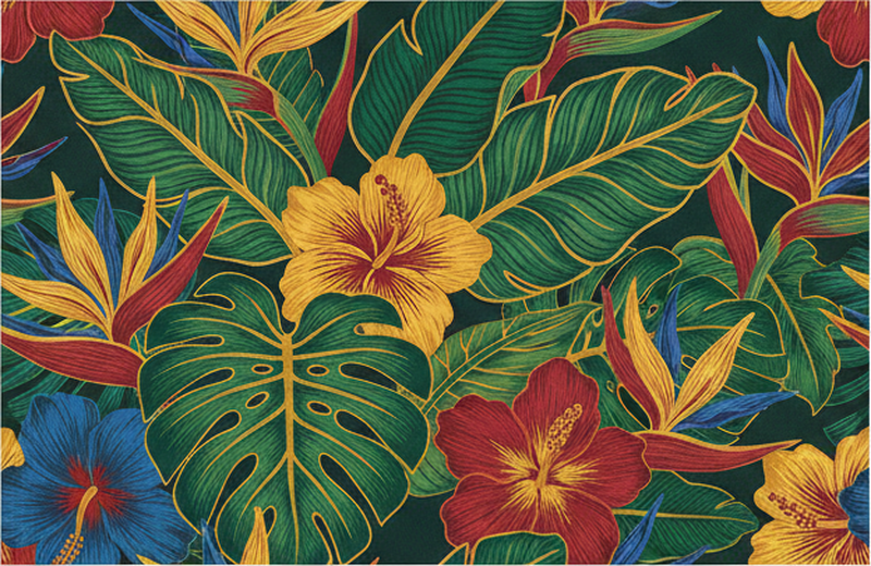 Exotic plant vinilna preproga za dnevno sobo - TenStickers