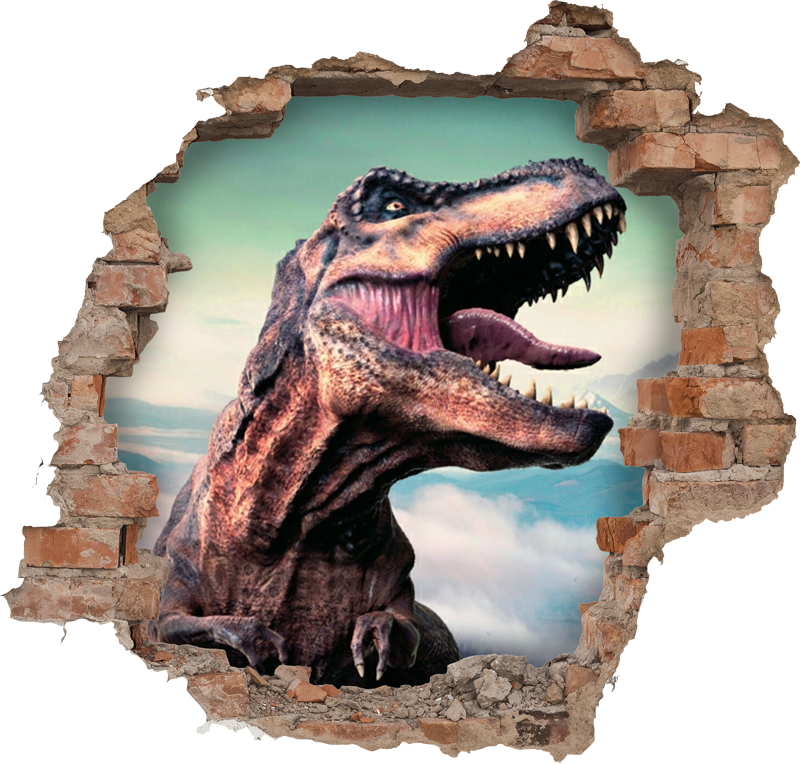 Tepih z živalskim potiskom realističen 3d t-rex - TenStickers
