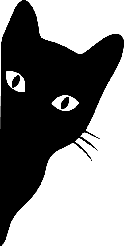 Tepih z živalskim potiskom mačka v počepu - TenStickers