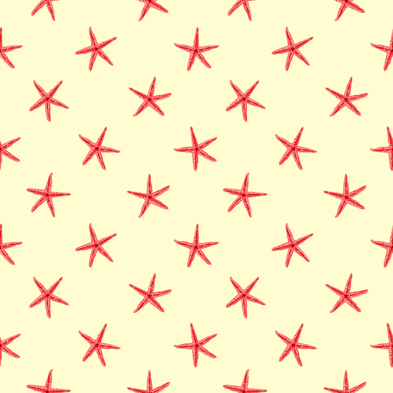 Tepih z živalskim potiskom morska zvezda na pesku - TenStickers