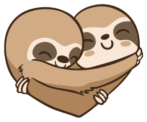 Tepih z živalskim potiskom anime lenivec srce - TenStickers