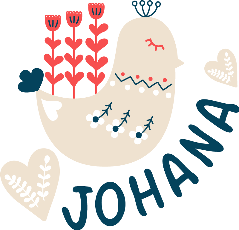 Tepih z živalskim potiskom nordijski snežni ptič po meri - TenStickers