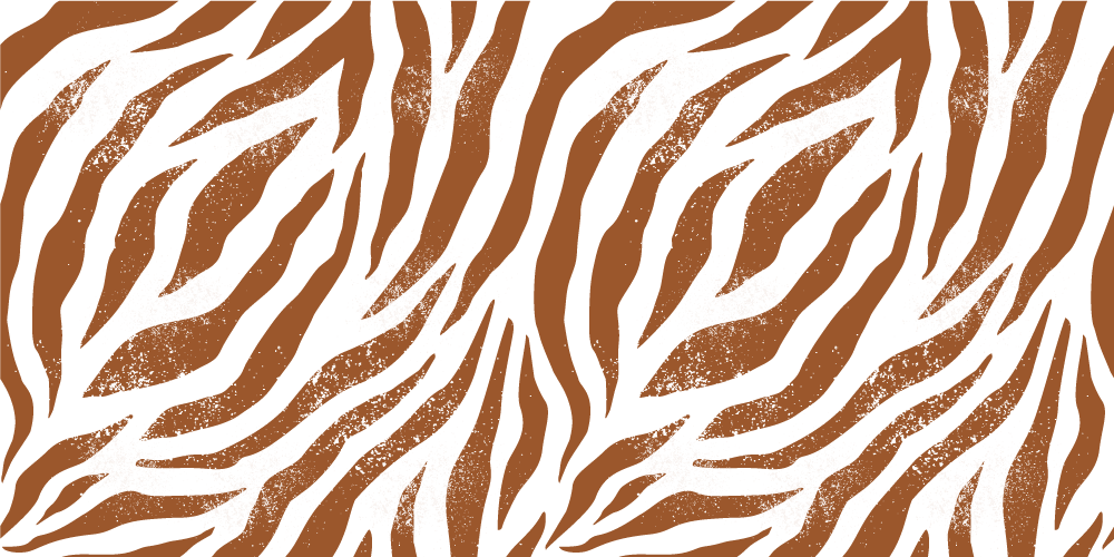 Tepih z živalskim potiskom rjava zebra - TenStickers