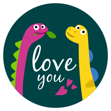 Tepih z živalskim potiskom ljubki dinozavri - TenStickers