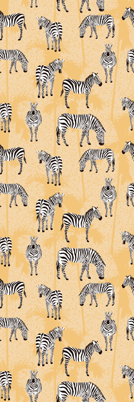 Tepih z živalskim potiskom zebra vzorci - TenStickers