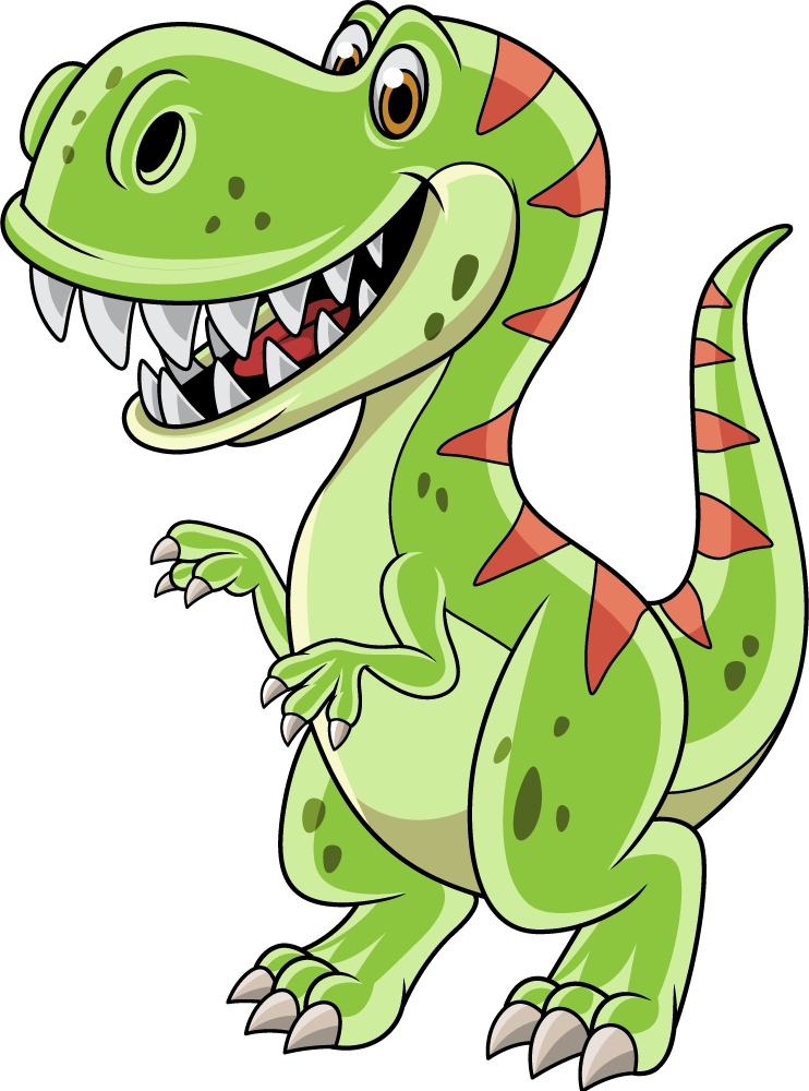 Tepih z živalskim potiskom risani tiranosaurus rex - TenStickers