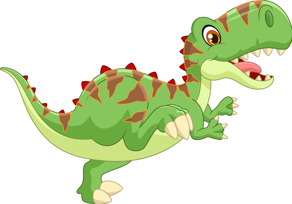 Tepih z živalskim potiskom prijazen dinozaver - TenStickers