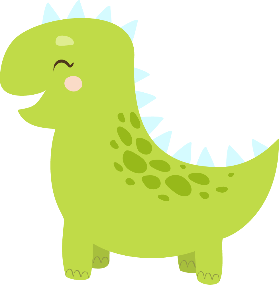 Tepih z živalskim potiskom srečen dinozaver - TenStickers