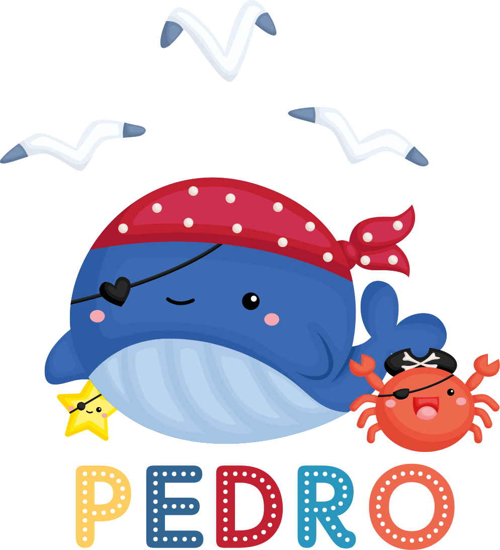 Tepih z živalskim potiskom ljubek piratski kit - TenStickers