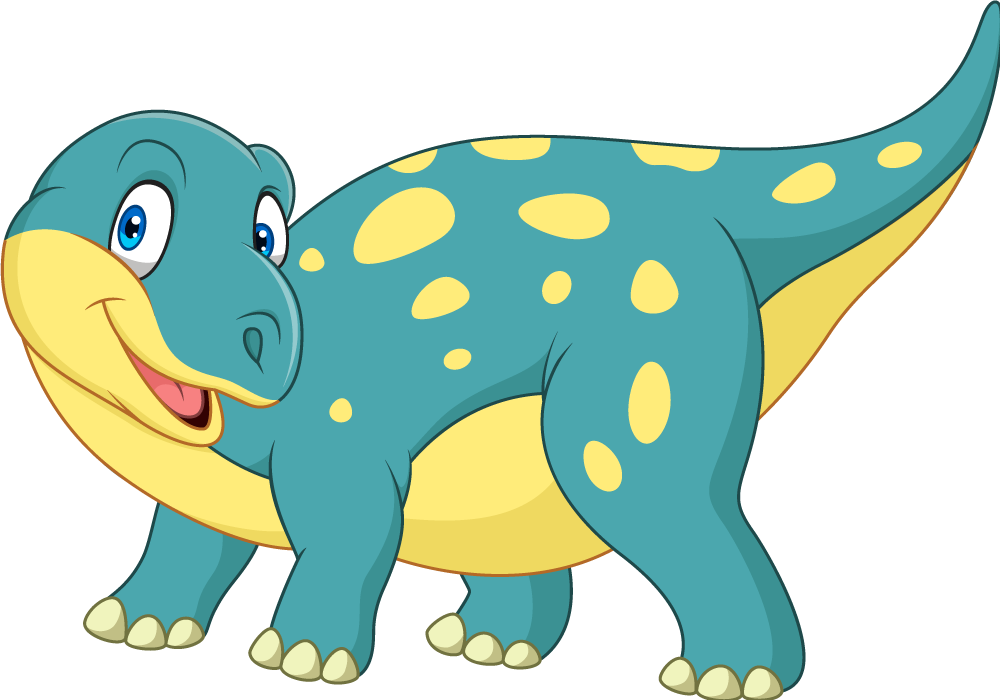 Tepih z živalskim potiskom veseli animirani dinozaver - TenStickers