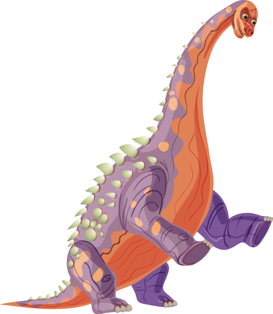 Tepih z živalskim potiskom barvit dinozaver - TenStickers