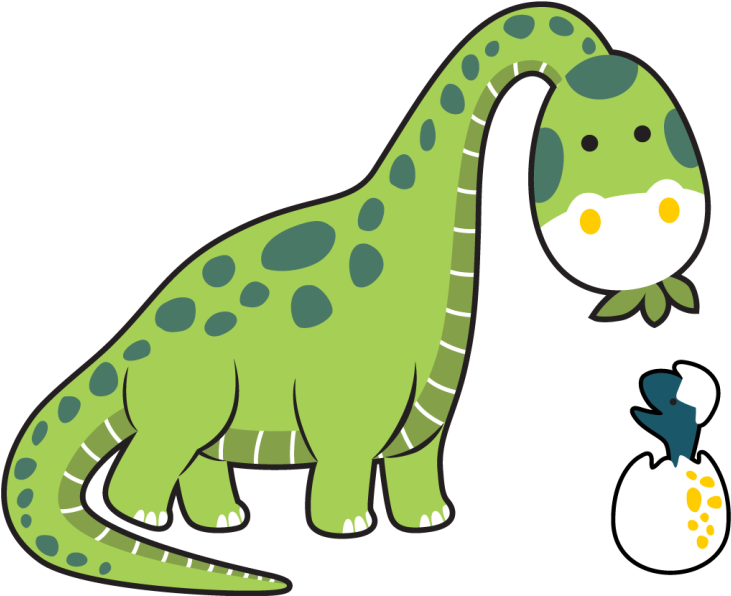 Tepih z živalskim potiskom ljubki dinozavrski mladič - TenStickers