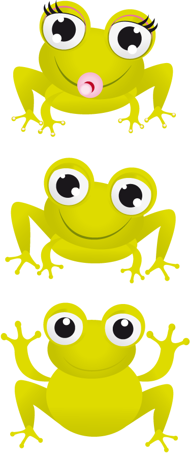 Tepih z živalskim potiskom dojenčke žabe - TenStickers