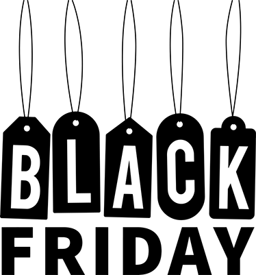 Black friday vinilna preproga črno-bela tekstura - TenStickers