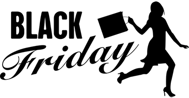 Black friday vinilna preproga za nakupovanje žensk - TenStickers
