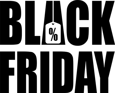 Black friday vinilna preproga preprosta bela podlaga - TenStickers
