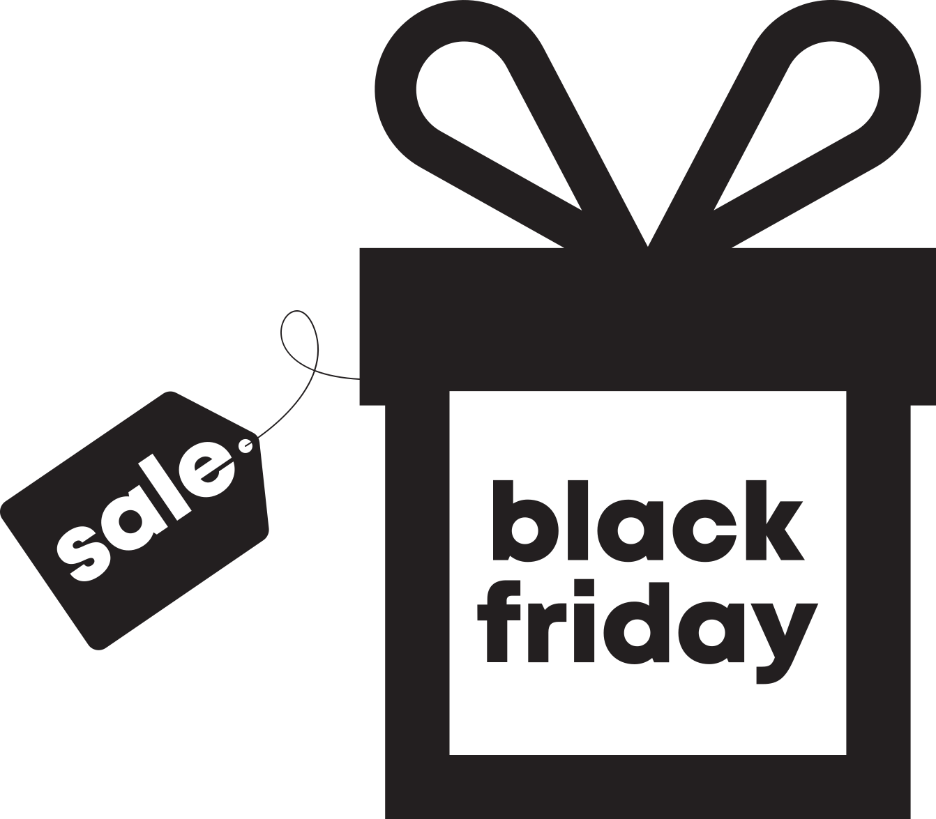 Black friday vinilna preproga kot darilo - TenStickers