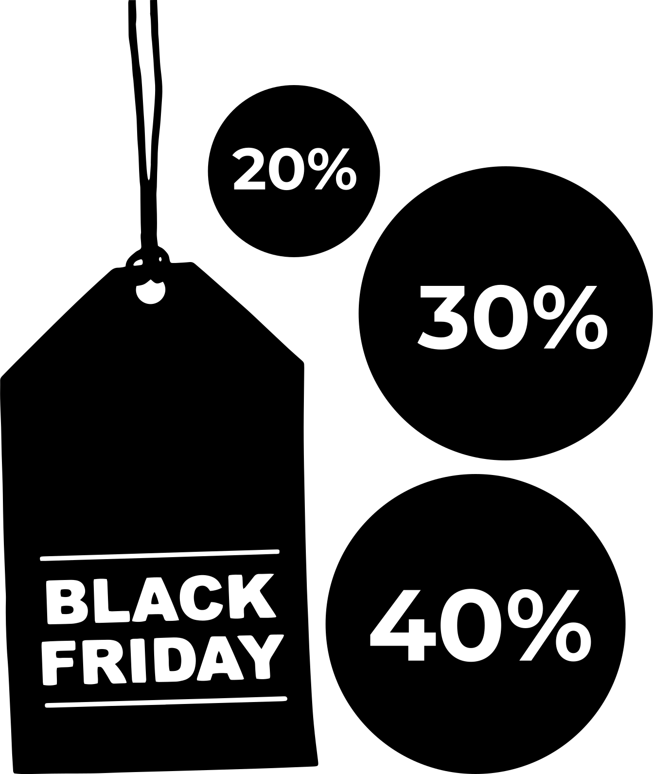 Black friday vinilna preproga po meri set 3 - TenStickers