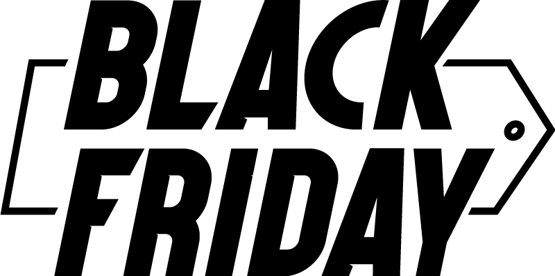 Black friday vinilna preproga moderna pisava - TenStickers