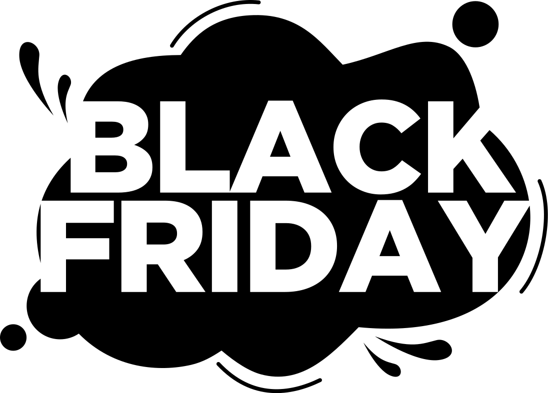 Black friday vinilna preproga barvni madež - TenStickers