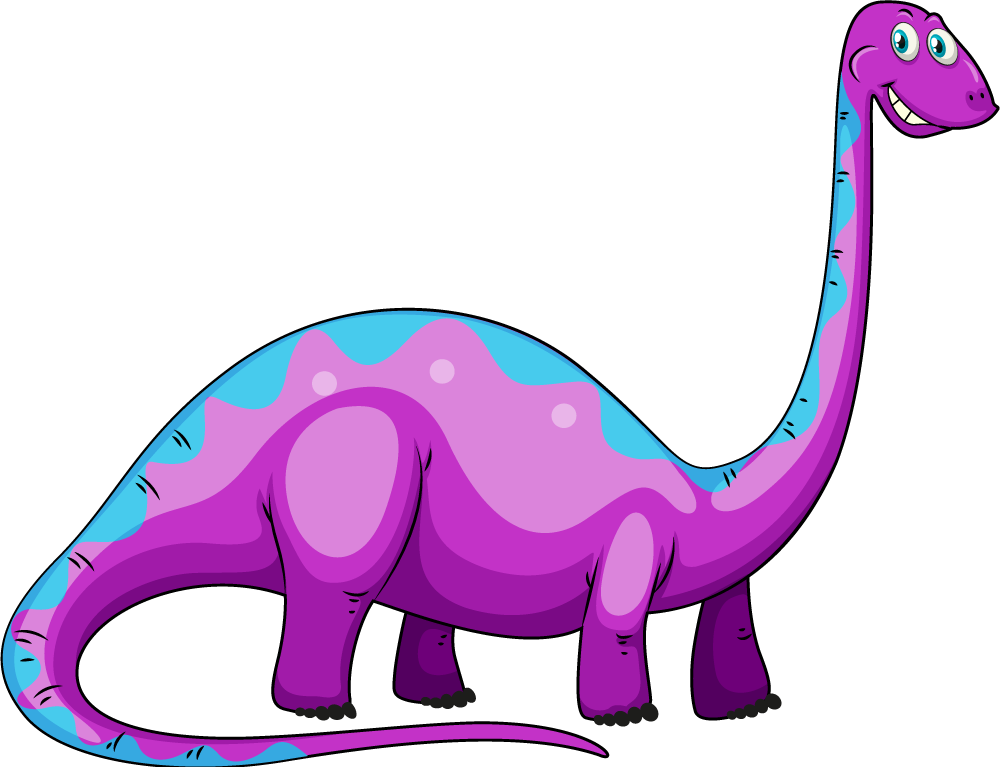 Tepih z živalskim potiskom igriv vijolični dinozaver - TenStickers