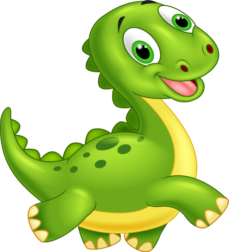 Tepih z živalskim potiskom ljubki zeleni dinozaver - TenStickers