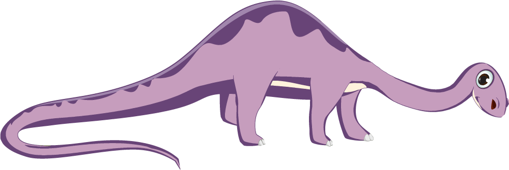 Tepih z živalskim potiskom prijazen dolgonog dinosaur - TenStickers
