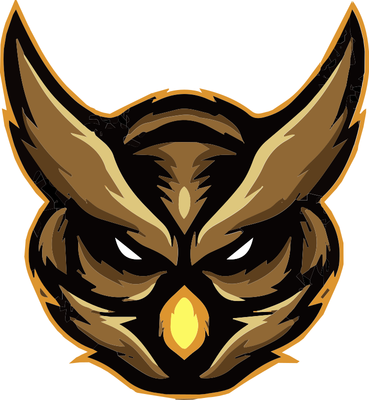 Tepih z živalskim potiskom emblem močne sove - TenStickers