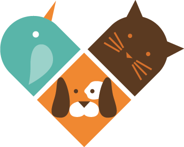 Tepih z živalskim potiskom barvite živalske obraze - TenStickers