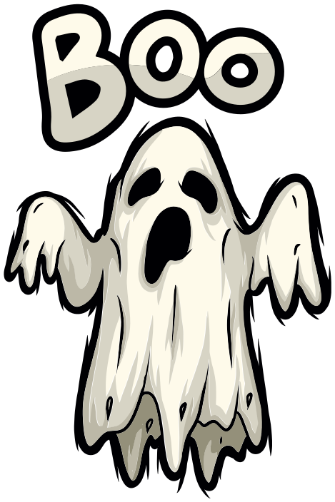 Vinilna preproga za noč čarovnic duh boo - TenStickers