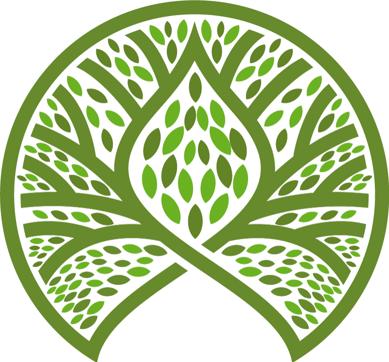 Cvetlična vinilna preproga simbol narave z listjem - TenStickers