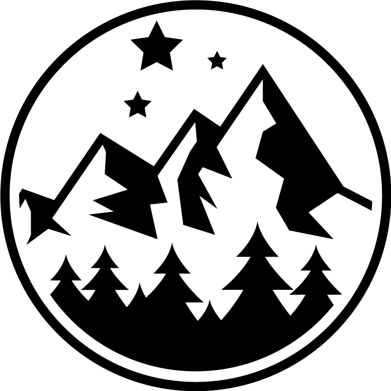 Cvetlična vinilna preproga gorska gozdna pokrajina - TenStickers