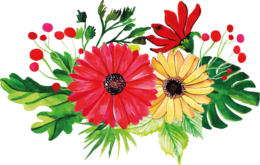 Cvetlična vinilna preproga horizontalna eleganca - TenStickers