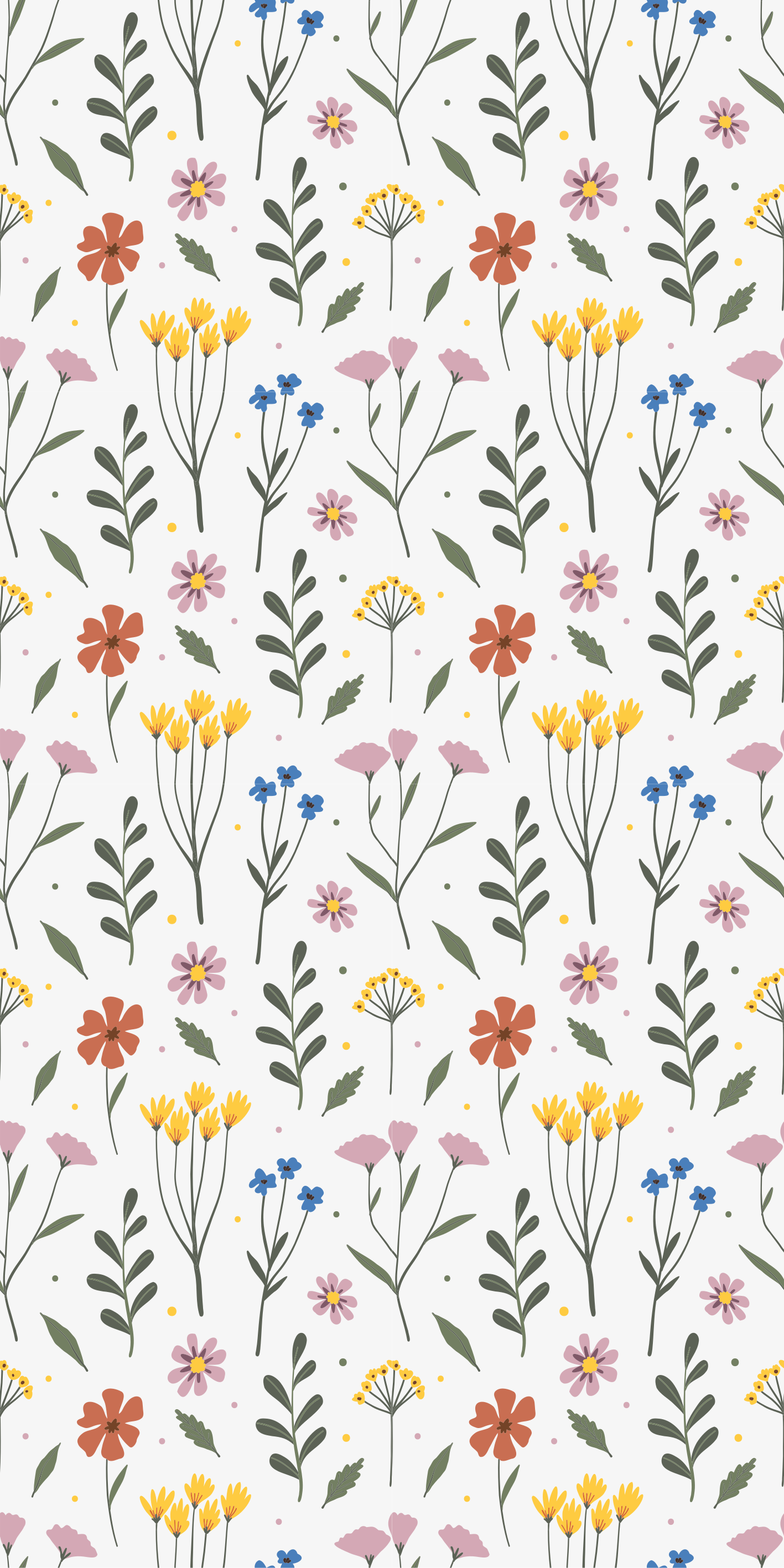 Cvetlična vinilna preproga večbarvni cvetlični vzorec - TenStickers