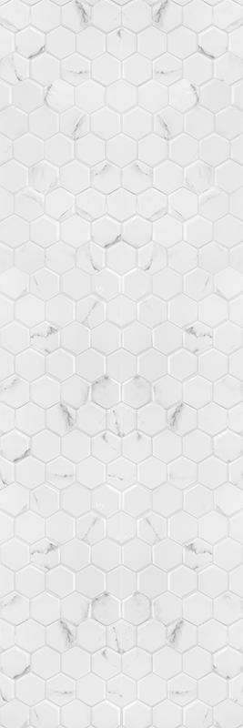 Vinilna preproga za kuhinjo elegantne sive hexagone - TenStickers
