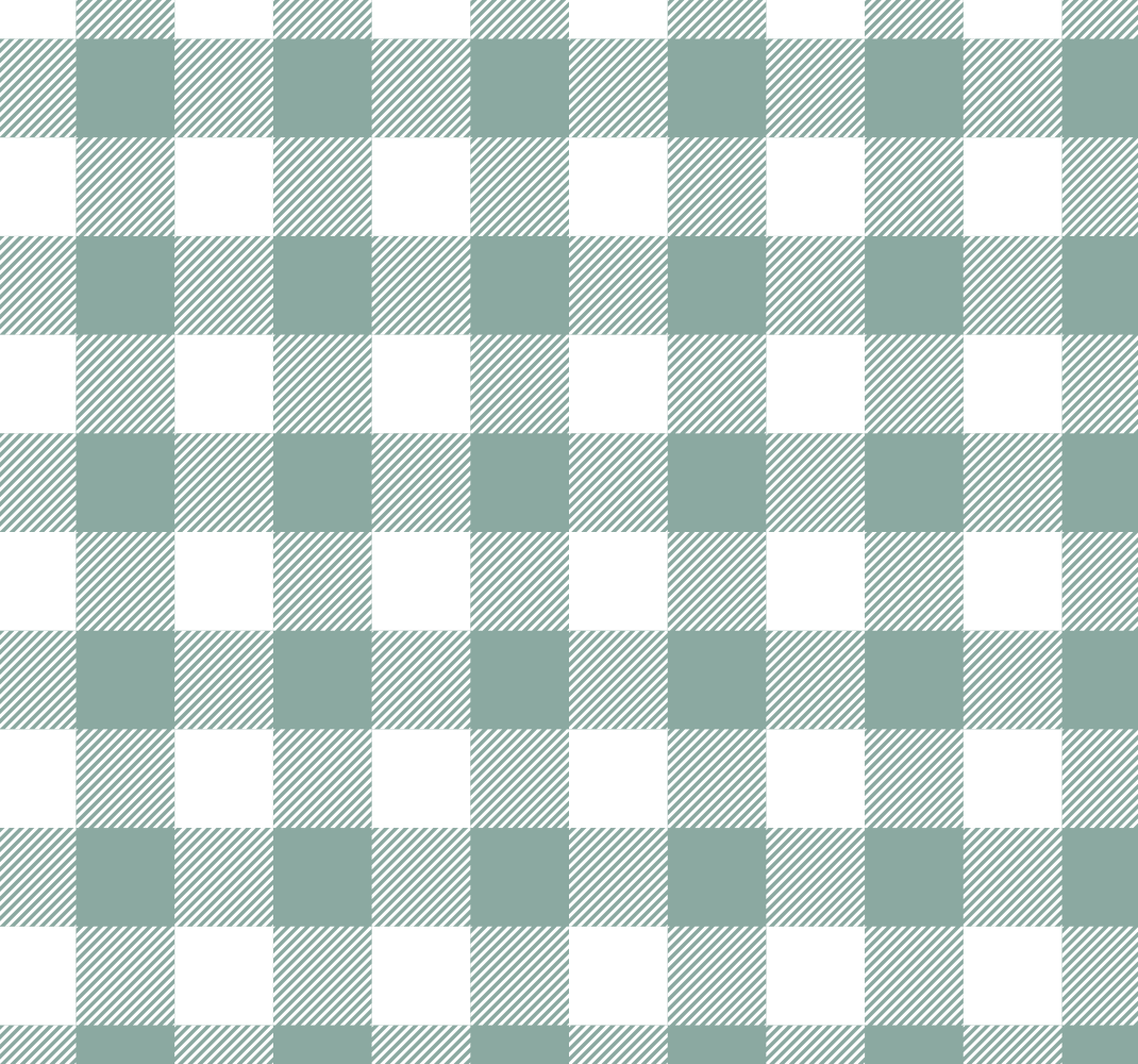 Vinilna preproga za kuhinjo zelena tartan - TenStickers