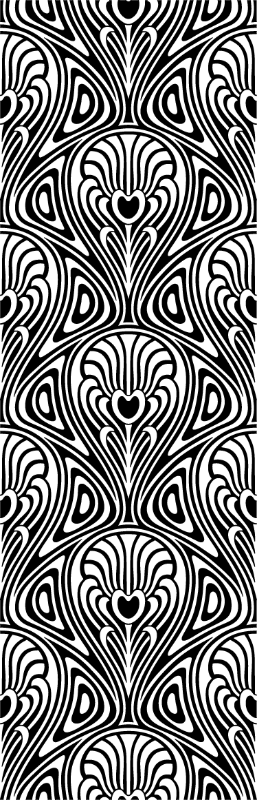 Vinilna preproga za kopalnico v slogu art nouveau - TenStickers