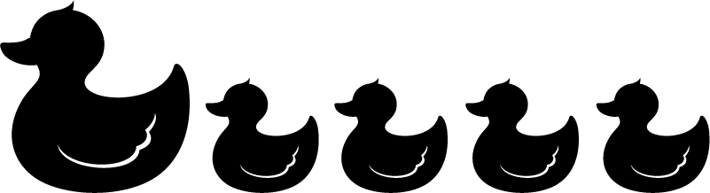 Vinilna preproga za kopalnico gumijasti raček - TenStickers