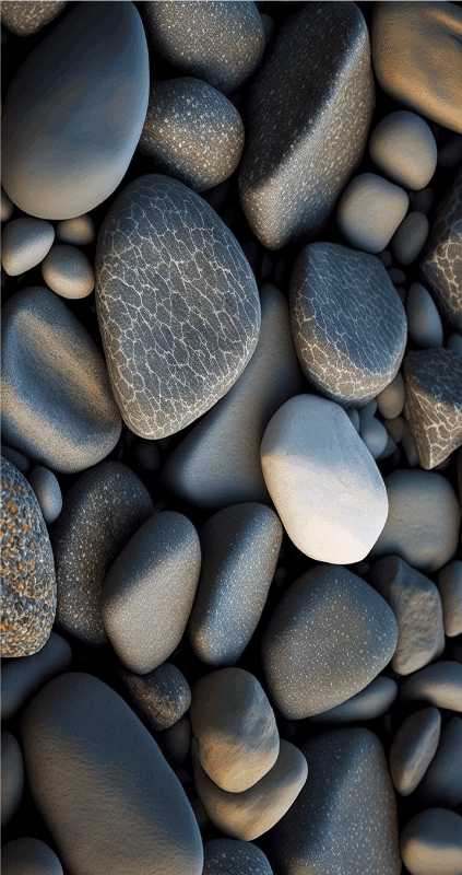 Vinilna preproga za kopalnico ocean stones - TenStickers