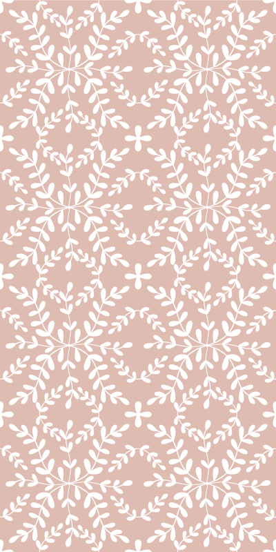 Cvetlična vinilna preproga vzorec vintage okrasnih listov - TenStickers