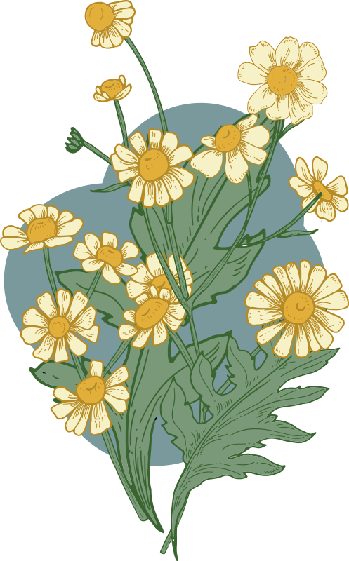 Cvetlična vinilna preproga Živahna cvetna kompozicija - TenStickers