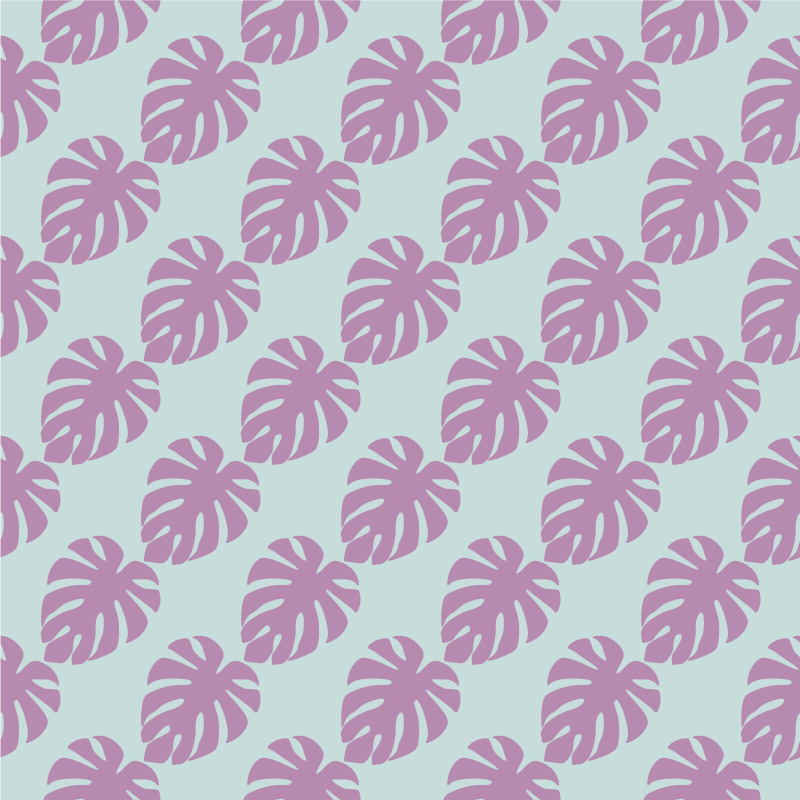 Cvetlična vinilna preproga z motivom listov - TenStickers