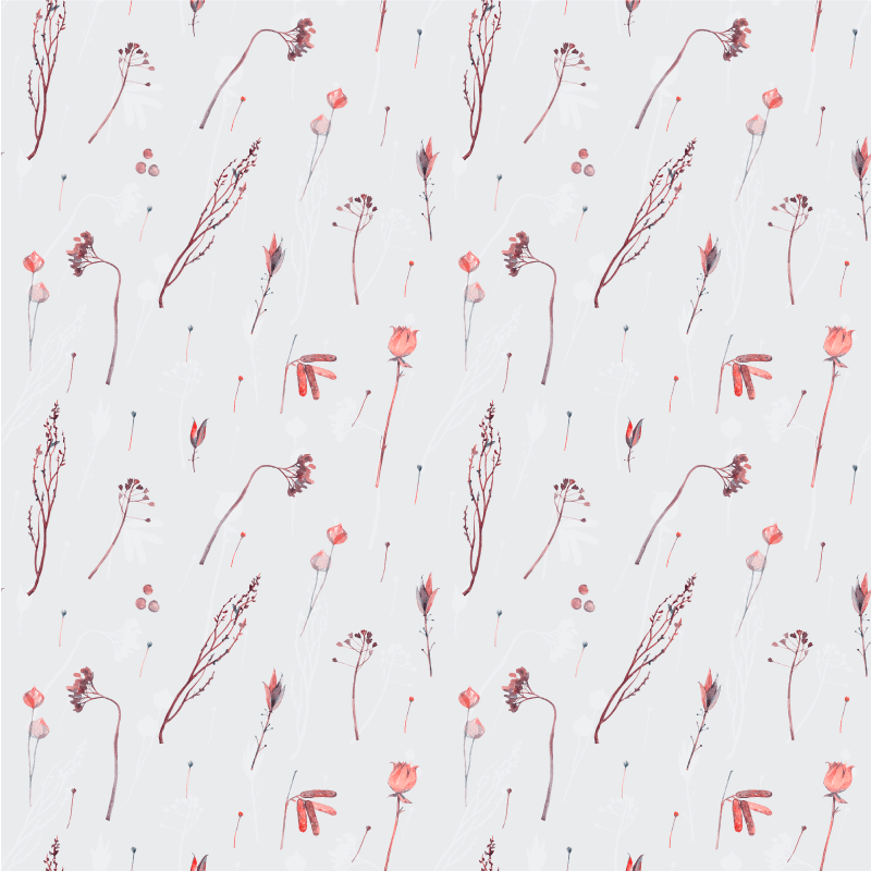 Cvetlična vinilna preproga nežni cvetlični vzorec - TenStickers