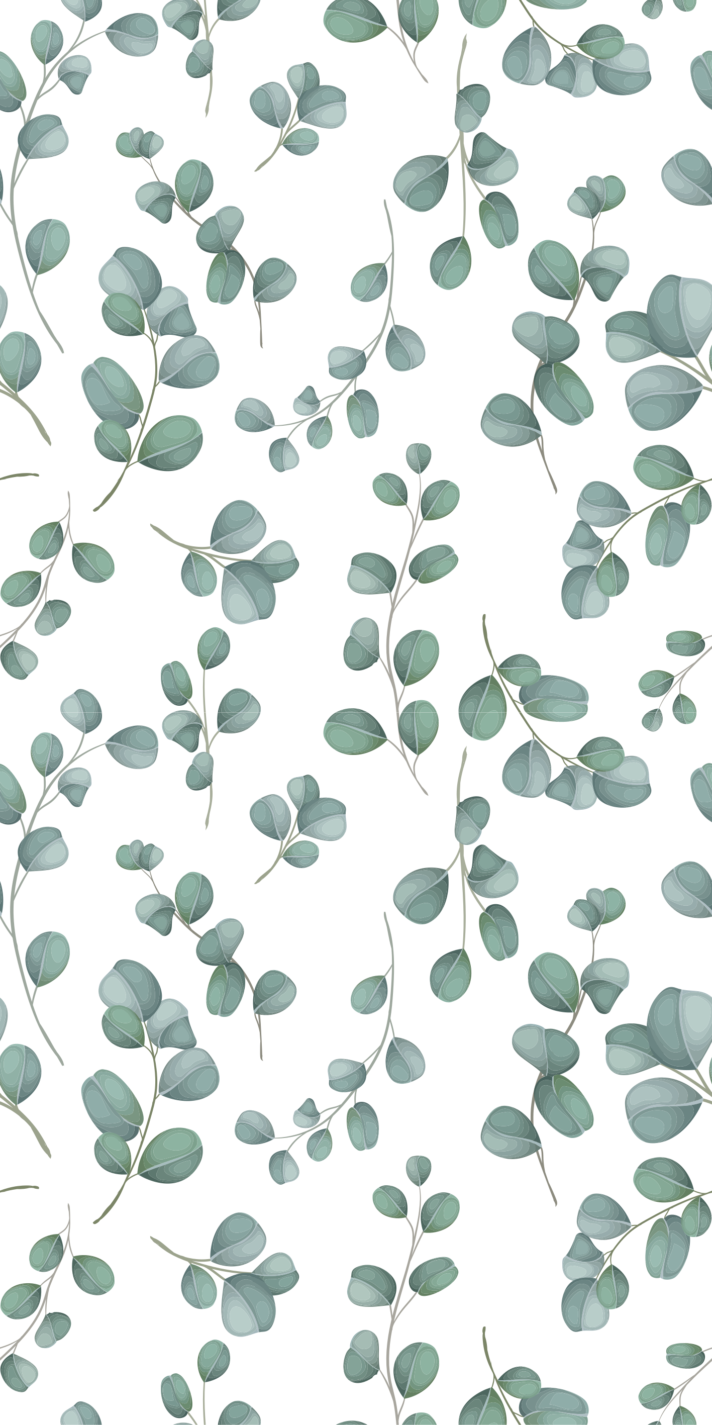 Cvetlična vinilna preproga zasnova evkaliptusa - TenStickers