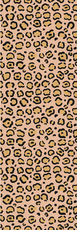 Vinilni tepih s potiskom živali leopard v pastelnih barvah - TenStickers