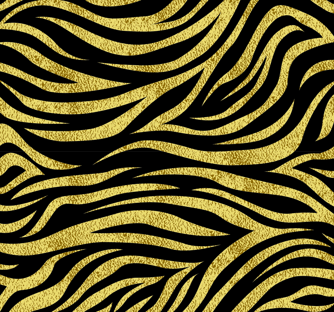 Vinilni tepih s potiskom živali zlat vzorec zebre - TenStickers