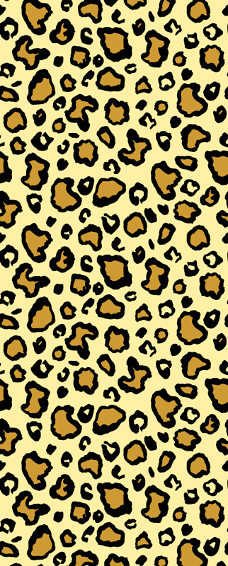 Vinilni tepih s potiskom živali v vzorcu leoparda - TenStickers