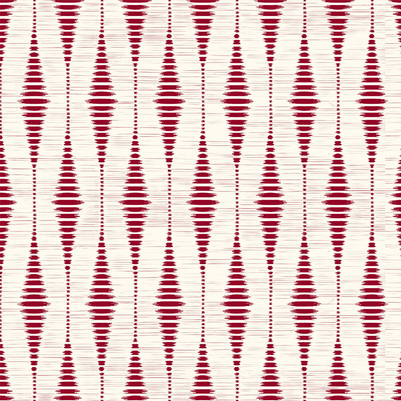Vinilne preproge z geometrijskimi vzorci rdeči ikat - TenStickers