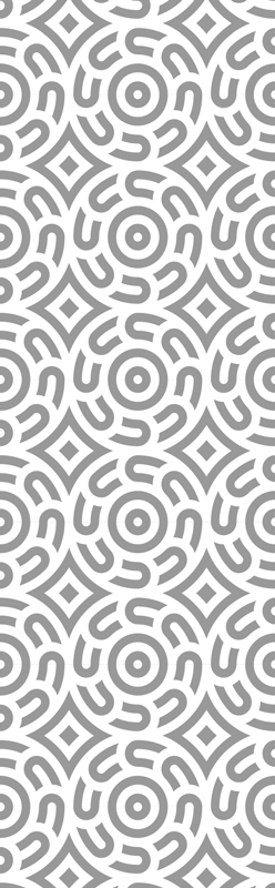Vinilne preproge z geometrijskimi vzorci v beli barvi - TenStickers
