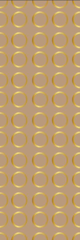 Vinilne preproge z geometrijskimi vzorci zlatih krogov - TenStickers